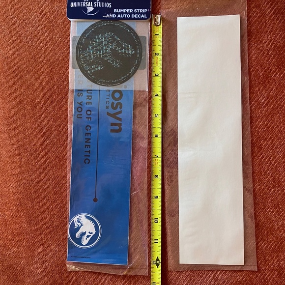 Universal Studios Jurassic World Park BioSyn Genetics Dinosaur Bumper Sticker - Picture 3 of 3